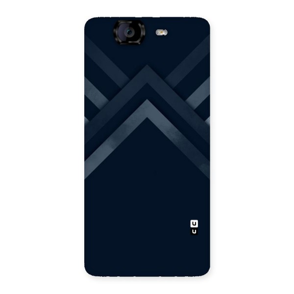 Navy Blue Arrow Back Case for Canvas Knight A350