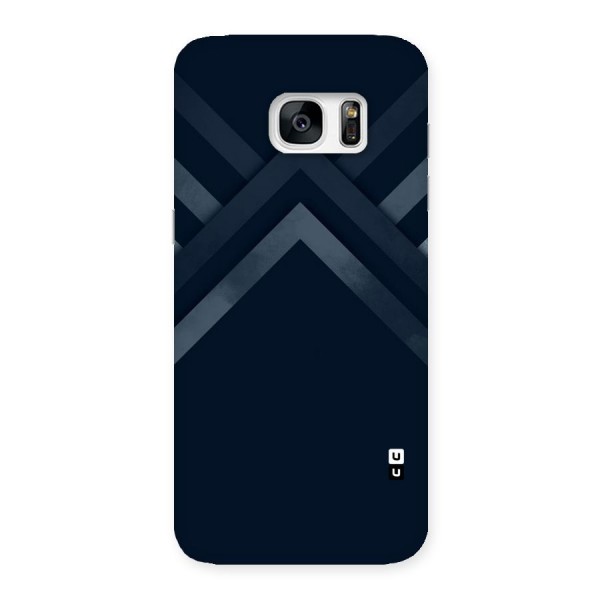 Navy Blue Arrow Back Case for Galaxy S7 Edge