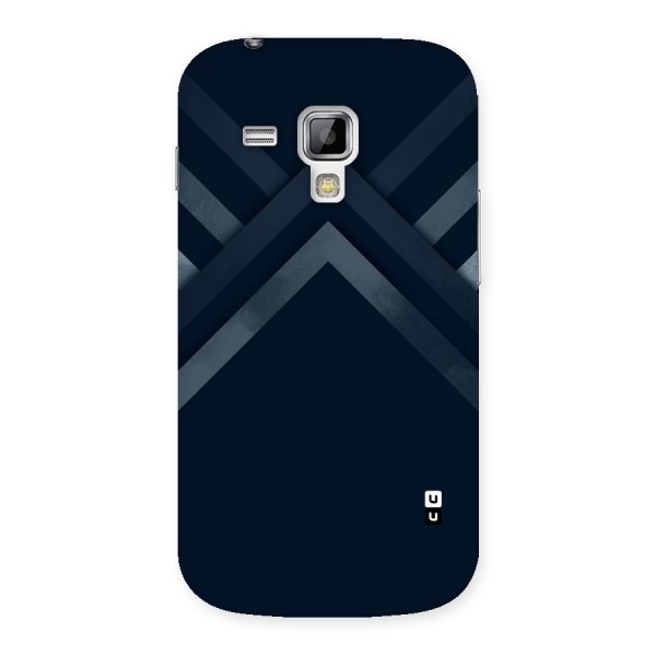 Navy Blue Arrow Back Case for Galaxy S Duos