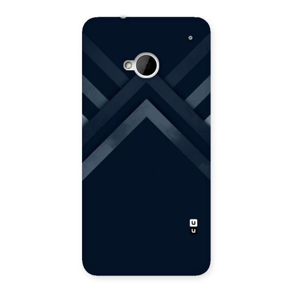 Navy Blue Arrow Back Case for HTC One M7