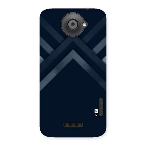 Navy Blue Arrow Back Case for HTC One X