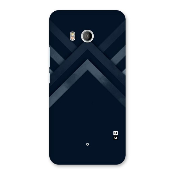 Navy Blue Arrow Back Case for HTC U11