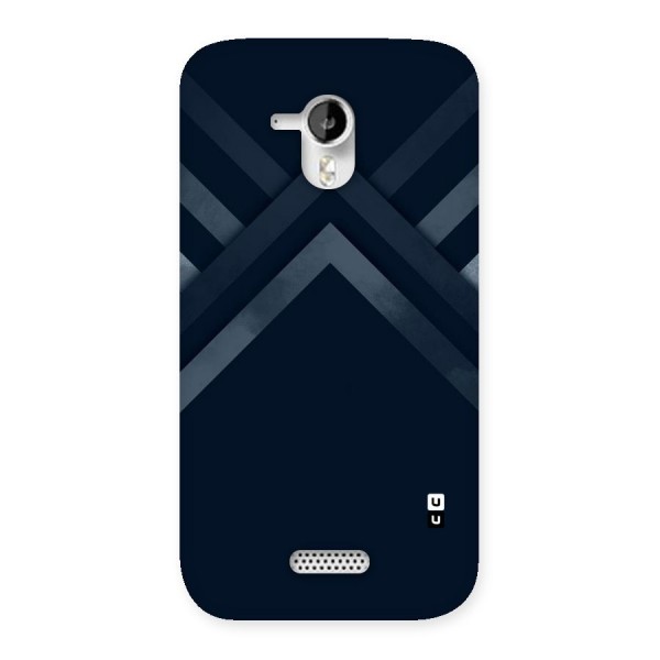 Navy Blue Arrow Back Case for Micromax Canvas HD A116