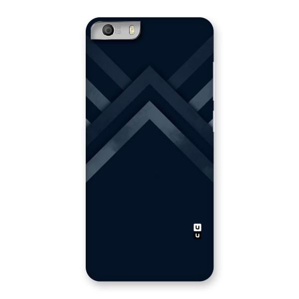 Navy Blue Arrow Back Case for Micromax Canvas Knight 2
