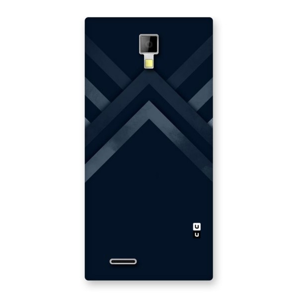 Navy Blue Arrow Back Case for Micromax Canvas Xpress A99