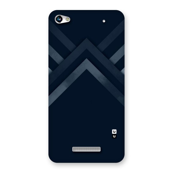 Navy Blue Arrow Back Case for Micromax Hue 2