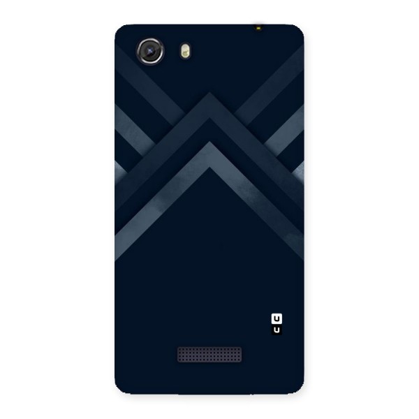 Navy Blue Arrow Back Case for Micromax Unite 3