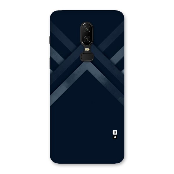 Navy Blue Arrow Back Case for OnePlus 6