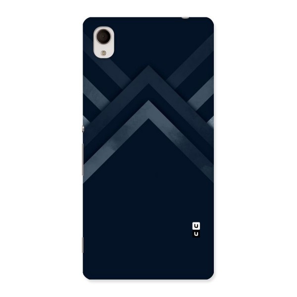 Navy Blue Arrow Back Case for Sony Xperia M4