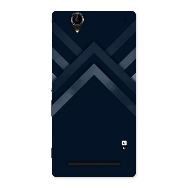Navy Blue Arrow Back Case for Sony Xperia T2