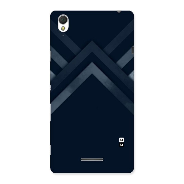 Navy Blue Arrow Back Case for Sony Xperia T3