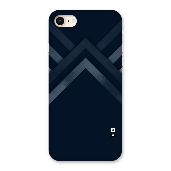 Navy Blue Arrow Back Case for iPhone 8