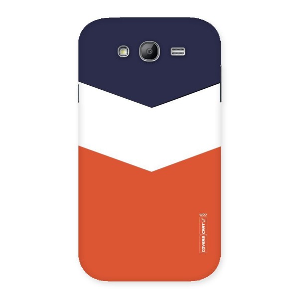 Navy Blue White Orange Arrow Back Case for Galaxy Grand Neo Plus
