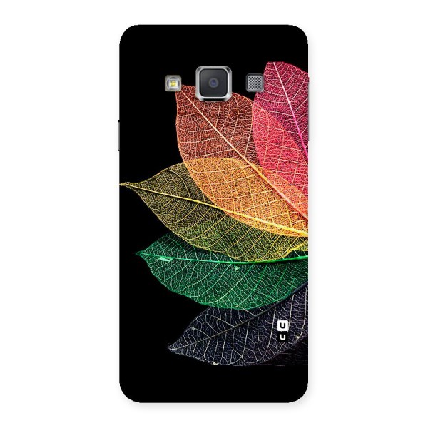 Net Leaf Color Design Back Case for Galaxy A3
