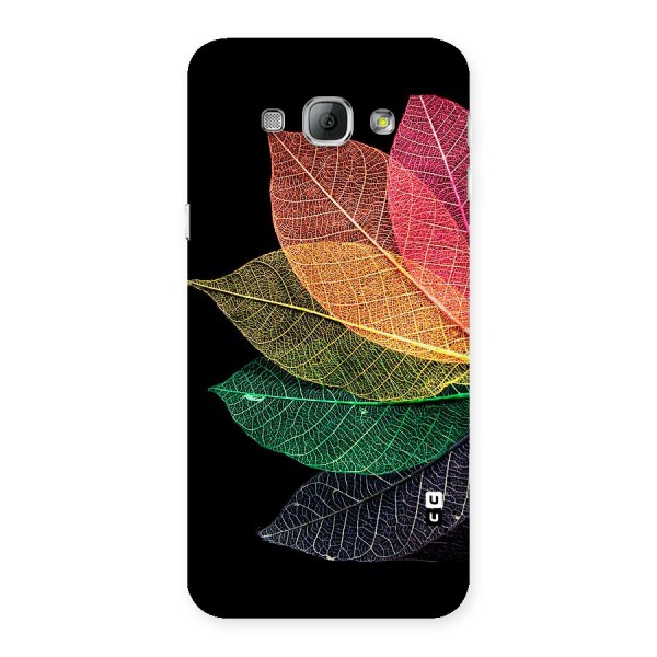 Net Leaf Color Design Back Case for Galaxy A8