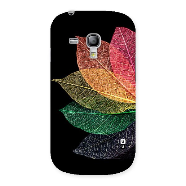 Net Leaf Color Design Back Case for Galaxy S3 Mini