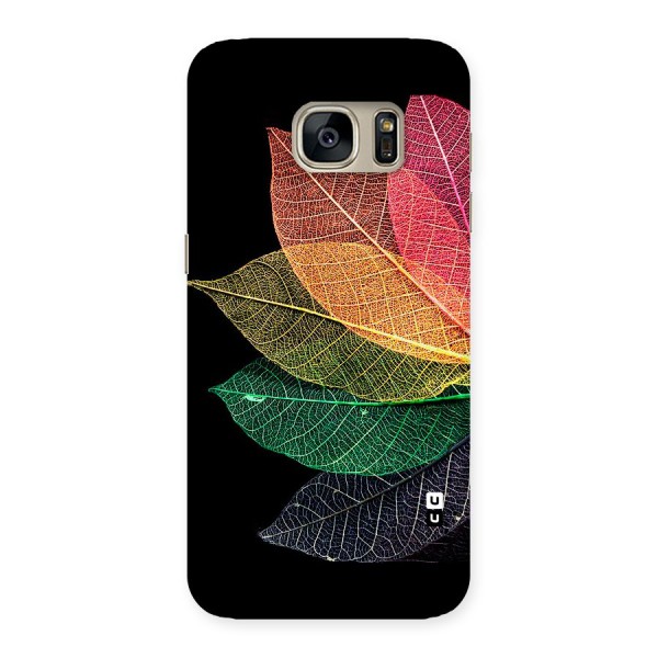 Net Leaf Color Design Back Case for Galaxy S7