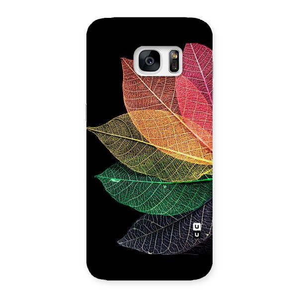 Net Leaf Color Design Back Case for Galaxy S7 Edge