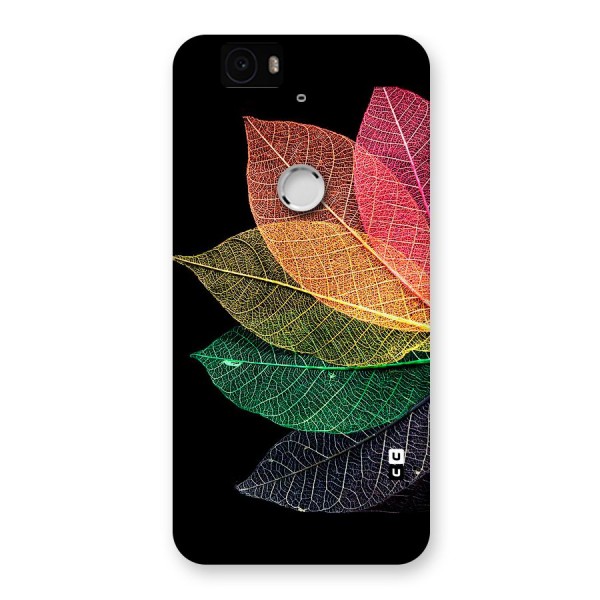Net Leaf Color Design Back Case for Google Nexus-6P