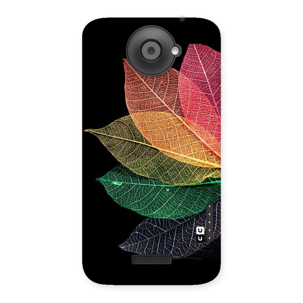Net Leaf Color Design Back Case for HTC One X