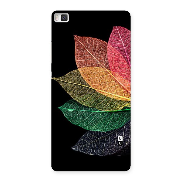 Net Leaf Color Design Back Case for Huawei P8