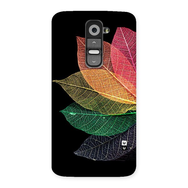 Net Leaf Color Design Back Case for LG G2
