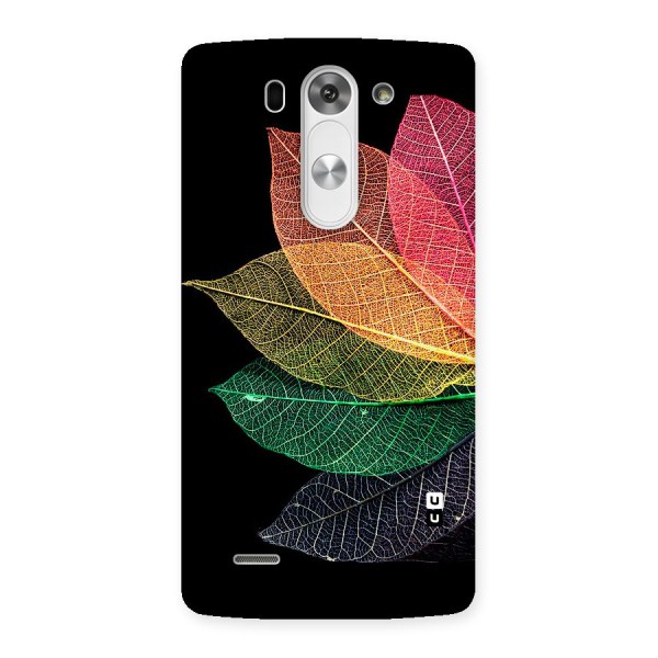 Net Leaf Color Design Back Case for LG G3 Beat