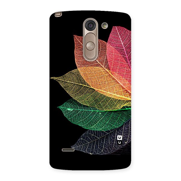 Net Leaf Color Design Back Case for LG G3 Stylus