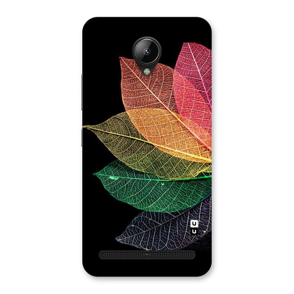 Net Leaf Color Design Back Case for Lenovo C2