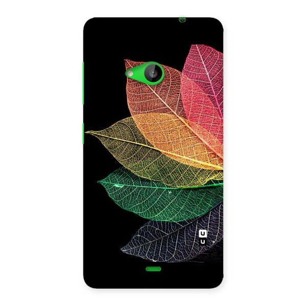 Net Leaf Color Design Back Case for Lumia 535