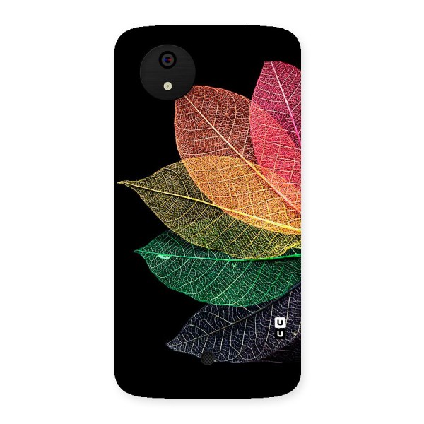 Net Leaf Color Design Back Case for Micromax Canvas A1
