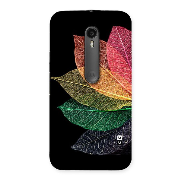 Net Leaf Color Design Back Case for Moto G3