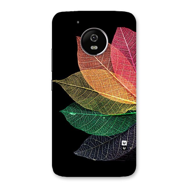 Net Leaf Color Design Back Case for Moto G5