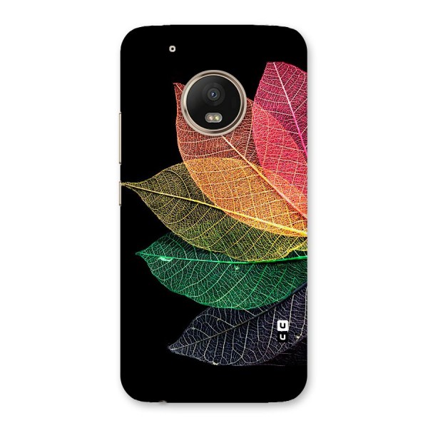 Net Leaf Color Design Back Case for Moto G5 Plus