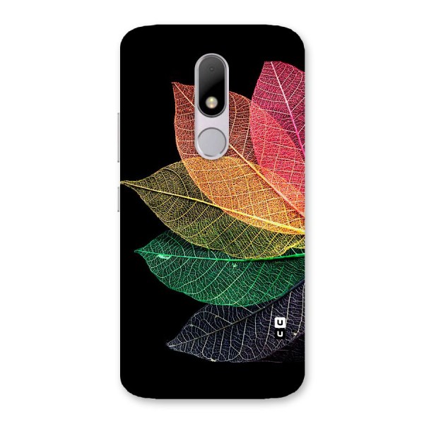 Net Leaf Color Design Back Case for Moto M
