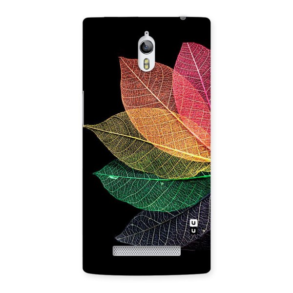 Net Leaf Color Design Back Case for Oppo Find 7