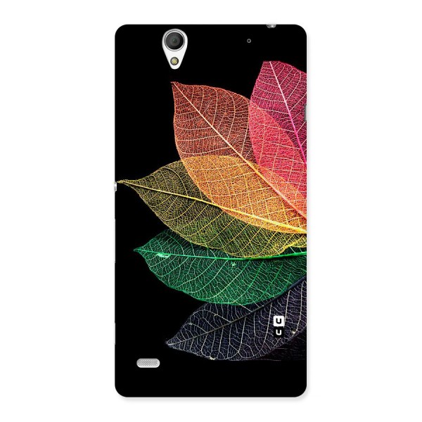 Net Leaf Color Design Back Case for Sony Xperia C4