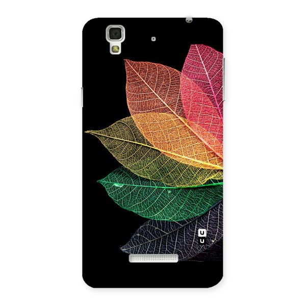 Net Leaf Color Design Back Case for YU Yureka Plus