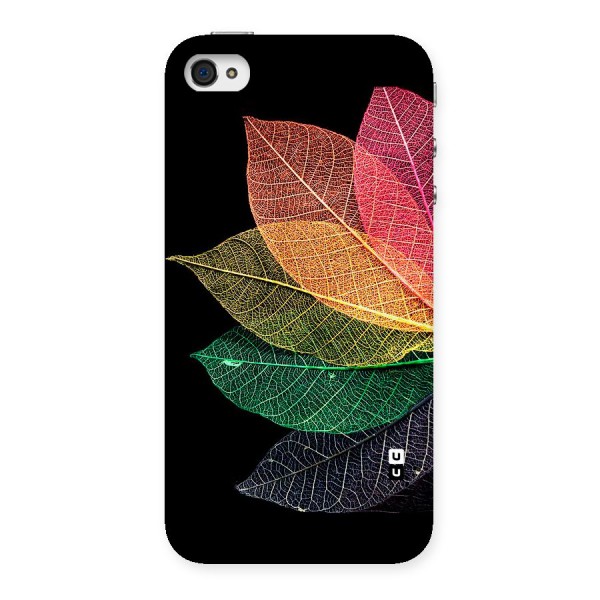 Net Leaf Color Design Back Case for iPhone 4 4s