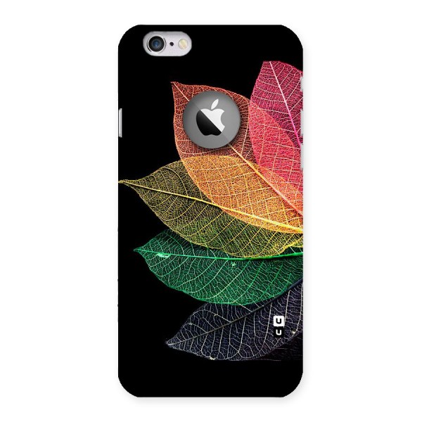Net Leaf Color Design Back Case for iPhone 6 Logo Cut