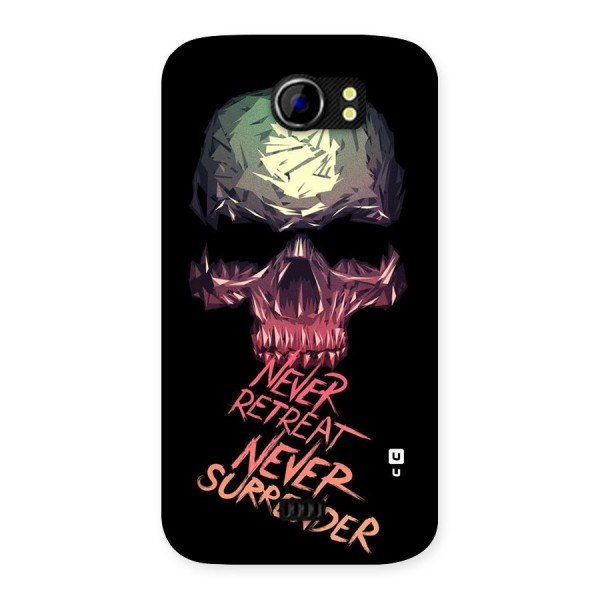 Never Retreat Back Case for Micromax Canvas 2 A110
