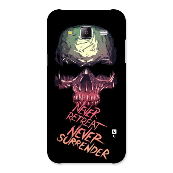 Never Retreat Back Case for Samsung Galaxy J2 Prime