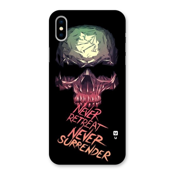 Never Retreat Back Case for iPhone X