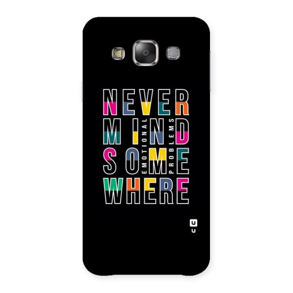 Nevermind Somewhere Back Case for Galaxy E7