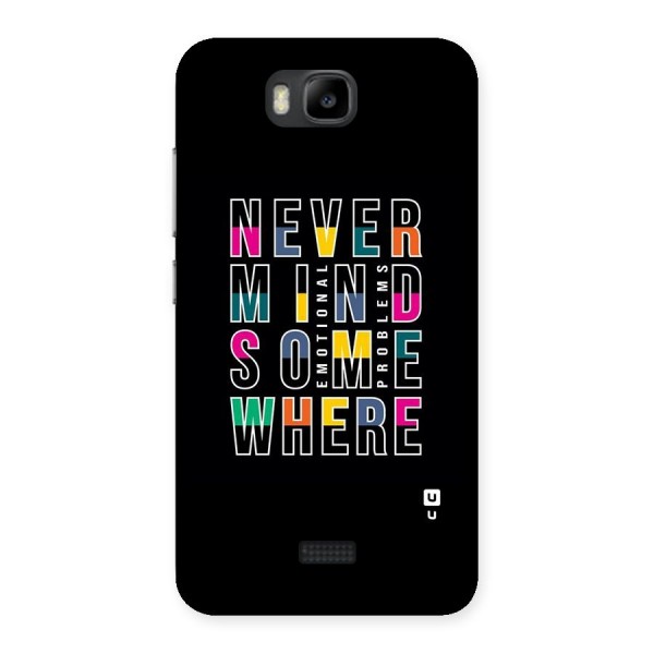 Nevermind Somewhere Back Case for Honor Bee