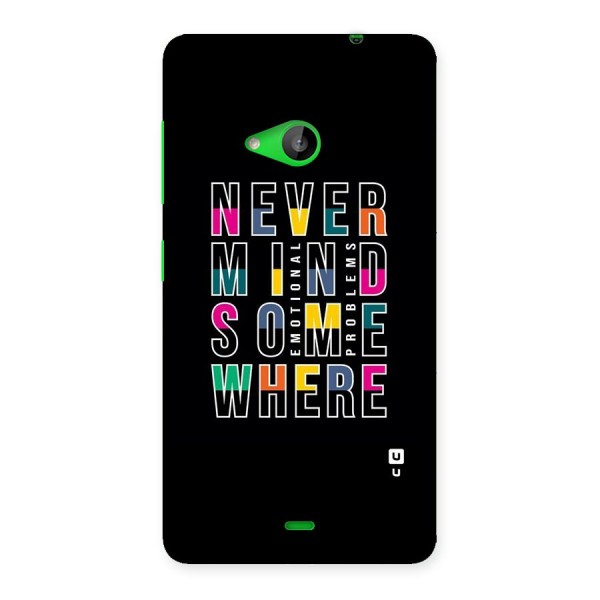 Nevermind Somewhere Back Case for Lumia 535
