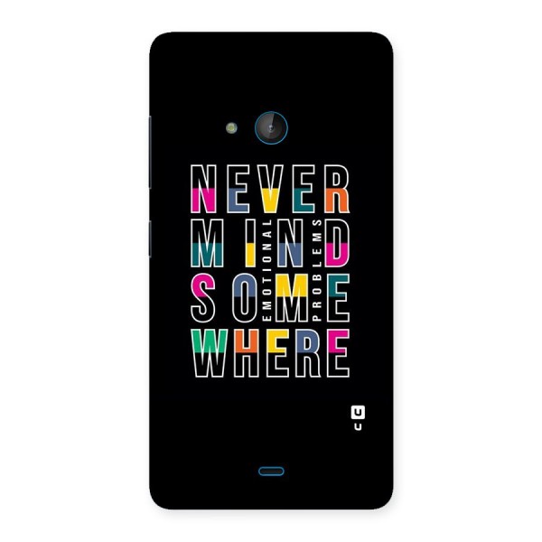 Nevermind Somewhere Back Case for Lumia 540