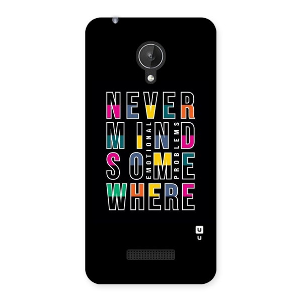 Nevermind Somewhere Back Case for Micromax Canvas Spark Q380