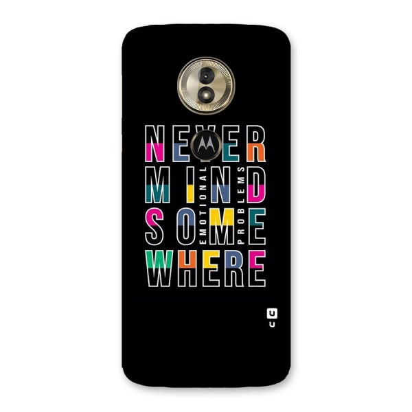 Nevermind Somewhere Back Case for Moto G6 Play