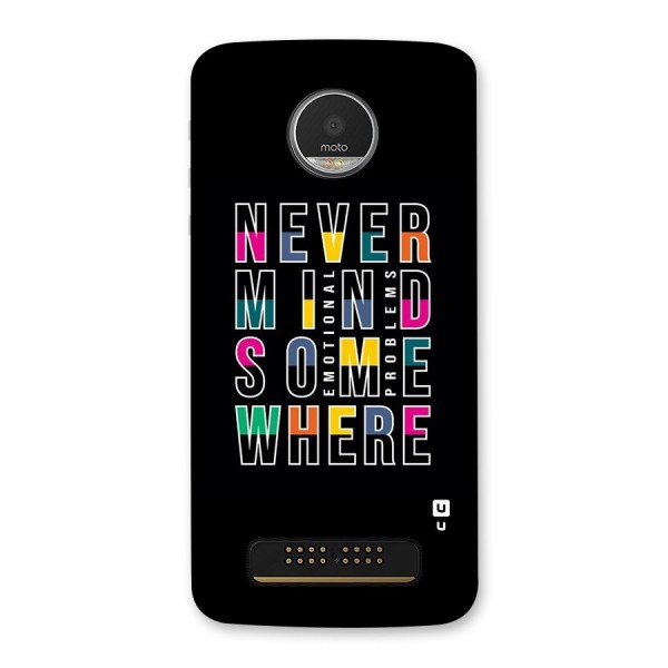 Nevermind Somewhere Back Case for Moto Z Play